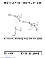 CHIEF Kontour K4W210 Installation Instructions Manual