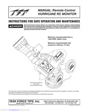 TFT HURRICANE XFIH-E4*A Series Instructions For Safe Operation And Maintenance
