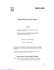 Philips PRM80 Series User Manual
