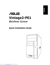 Asus VINTAGE2-PE1 Quick Installation Manual