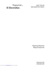 Electrolux WASL3E 200 User Manual