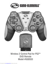 Game Elements Wireless 2 Control Pad for PS2 Operational Instructions