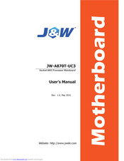J&W JW-A870T-UC3 User Manual