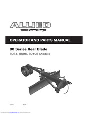 Farm King Allied 80 Series Operator And Parts Manual