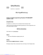 Reflexion HIF-6880USMPT Instruction Manual