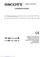 Scott DVX 985 HD Owner's Manual