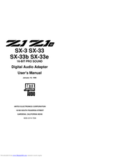 Antex electronics SX-3 User Manual