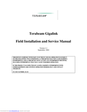 TERABEAM Gigalink Installation And Service Manual