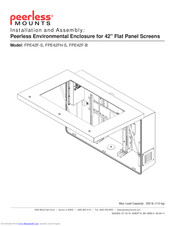 PEERLESS FPE42F-B Installation And Assembly Manual