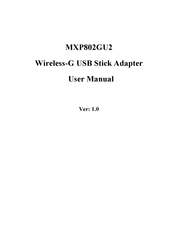 Newer Technology MXP802GU2 User Manual