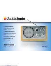 AudioSonic RD-1540 Instruction Manual
