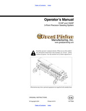 GREAT PLAINS 1510P Operator's Manual