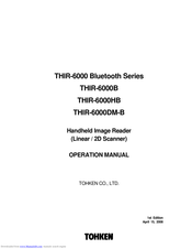 Tohken THIR-6000 Bluetooth Series Operation Manual