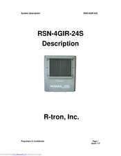 R-tron WiMAX RSN-4GIR-24S System Description