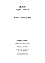 JS Automation DIO9201 User Manual