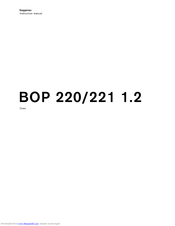 Gaggenau BOP 220 Instruction Manual