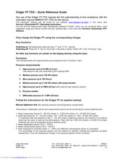 Dräger P7-TDX Quick Reference Manual