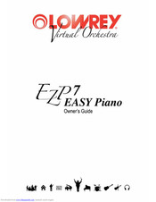 Lowrey EZP7 EASY PIANO Owner's Manual