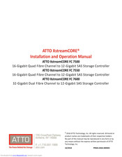ATTO Technology ATTO XstreamCORE FC 7600 Installation And Operation Manual