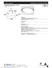 Deltalight SUPERNOVA XS RECESSED 330 DIM10 Installation Instruction