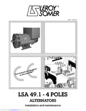 Leroy-Somer LSA 49.1 Installation And Maintenance Manual