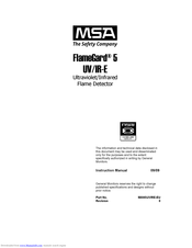 MSA FlameGard 5 UV/IR-E Instruction Manual