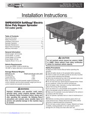 SaltDogg SHPE4000CH Installation Instructions Manual