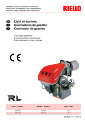 Riello RL 190 Installation, Use And Maintenance Instructions