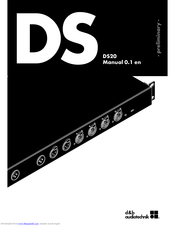 d&b audiotechnik DS20 Manual