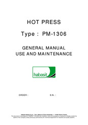 Habasit PM-1306 General Manual