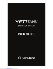 GOAL ZERO Yeti Tank User Manual