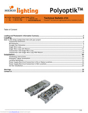 HEICO lighting Polyoptik Technical Bulletin
