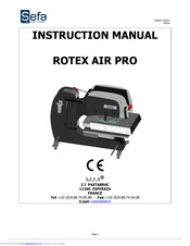 Sefa ROTEX AIR PRO Instruction Manual