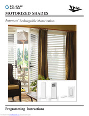 rollease acmeda Automate Rechargeable Motorization Programming Instructions Manual