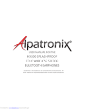 Alpatronix HX500 User Manual