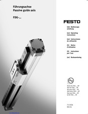 Festo FDG-50 Operating Instructions Manual
