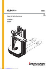 Jungheinrich EJD K18 Operating Instructions Manual
