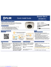 FLIR Quasar CM-6206-H1-I Quick Install Manual