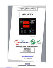 TECSYSTEM NT538 WS Instruction Manual