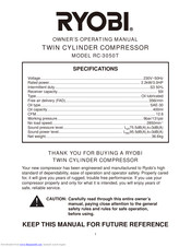 Ryobi RC-3050T Owner's Operating Manual