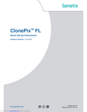 Genetix ClonePix FL Quick Setup Instructions Manual