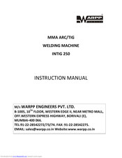 WARPP INTIG 250 Instruction Manual