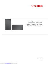 Nibe SOLAR FP215 PL Installer Manual