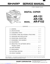 Sharp AR-151 Service Manual