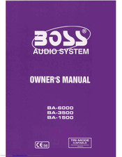 Boss Audio Systems BA-6000 Owner's Manual