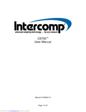 Intercomp CS750 User Manual