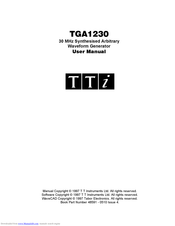 TTI TGA1230 User Manual