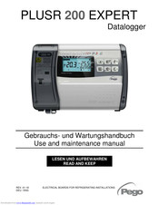 Pego PLUSR 200 EXPERT Use And Maintenance Manual
