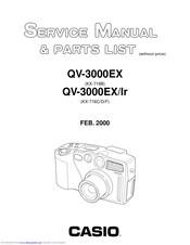 Casio QV-3000EX Service Manual & Parts List
