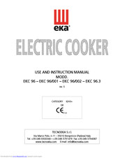 TECNOEKA EKC 96/002 Use And Instruction Manual